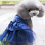 Dog Wedding Dress Cotton Lace Floral Dress For Small Dogs Chihuahua Summer Puppy Dress Pomeranian Princess Tutu Yorkshire Clothe