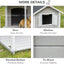 Outdoor rain and sun protection Solid wood dog house Dog house Preservative wood Pet nest Universal warm cat kennel Kennel