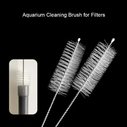 23cm Aquarium Tube Pipe Filter Cleaning Brush Stainless Steel Water Filter Hose Flexible Aquarium CleanerAccessories Nylon Brush