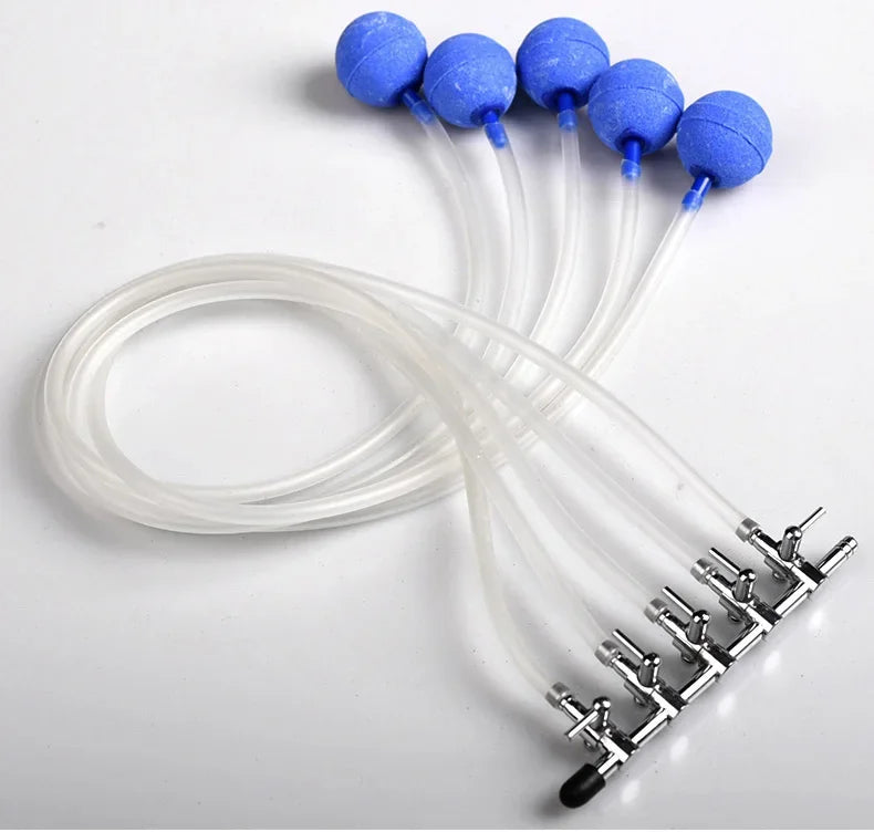 Aquarium 1-8 Way Air Splitter Valve Fish Tank Air Pump Flow Splitter Distributor Pump Valve Tap Lever Control Switch Valve