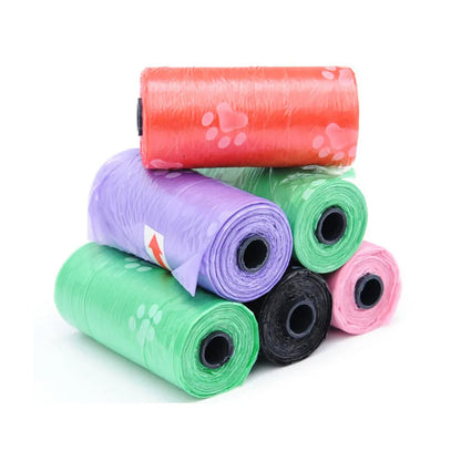 10 Roll Pet Dog Poop Bags Dispenser Collector Garbage Bag Puppy Dog Poop Scooper Bags for Dogs Cat Outdoor Cleaning Pet Supplies