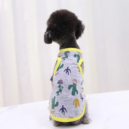 2023 New Classic Stripe Shirt Dog Clothes For Small Dogs Summer Chihuahua Tshirt Cute Puppy Vest Yorkshire Terrier Pet Clothes