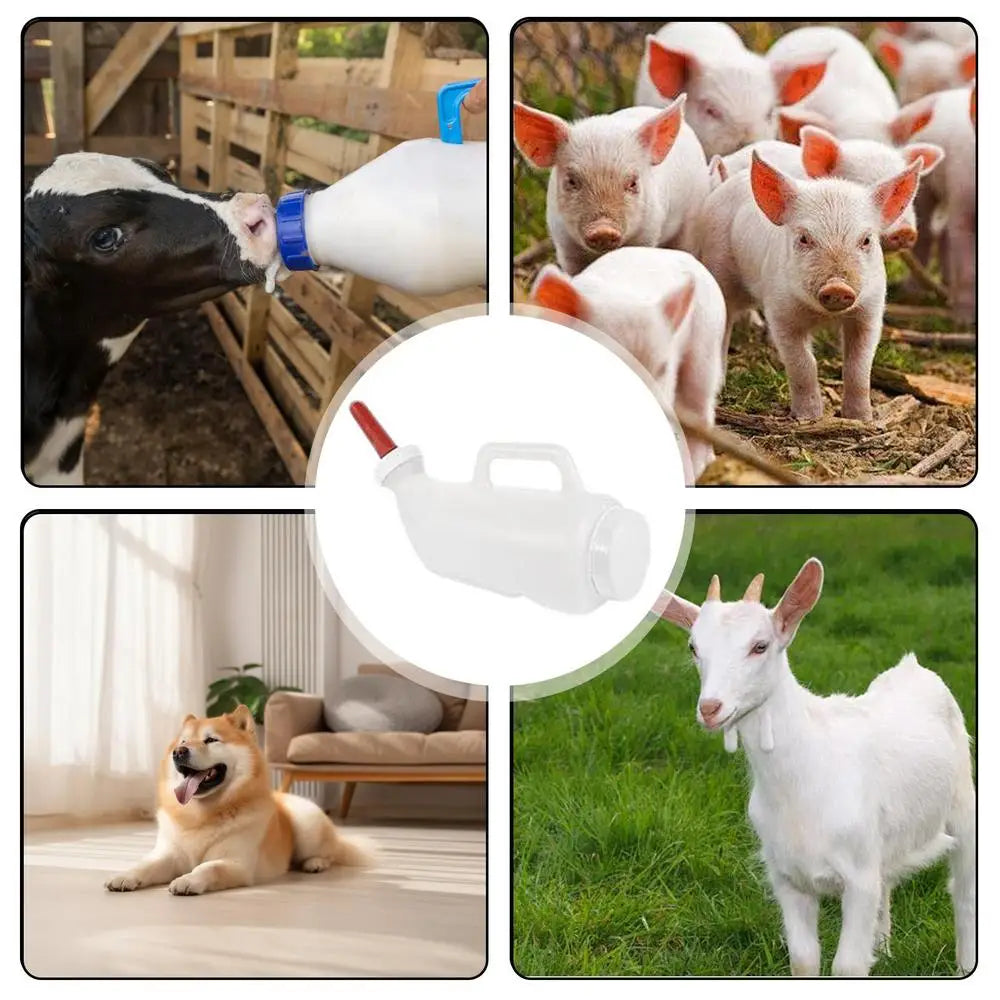 Feeder For Lambs Reusable Lamb Milk Bucket Cow Baby Bottle Ergonomic Sheep Nursing Bottle Lamb Milk Drinking Feeders Feeding