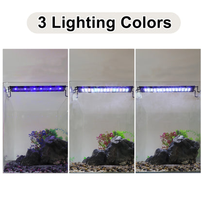 UXCELL Aquarium Light LED Fish Tank Light Timer Three Color Lighting Aquarium Light for Plants Fish and Aquatic Pet Supplies