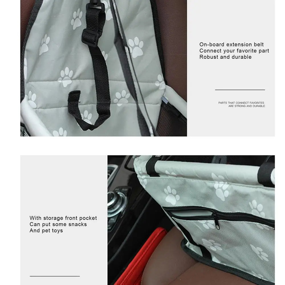 Pet Car Cushion Breathable Dog Seatbelt Car Seat 2 Small Dogs Dog Car Back Seats Travel Bed Dog Seat Comfortable And Safe For