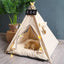 NK0 Internet celebrity ins pet tent teddy kennel corgi dog bed cat litter four seasons medium and small dog semi-closed removabl