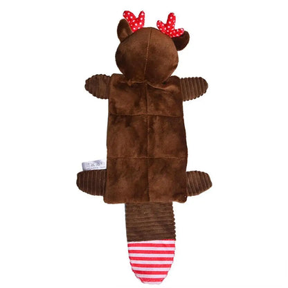 Stuffless Squeaky Dog Toys Interactive Plush Puppy Chew Toys With Squeakers Crinkle Interactive Toy No Stuffing With Squeakers