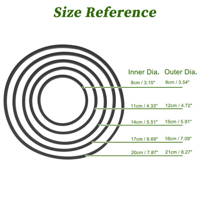 UXCELL Fish Feeding Ring Fish Feeders Floating Plant Corral Aquarium Fish Tank Plant Corral Fish Food Feeding Assistant 5pcs