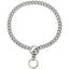 Durable Silver Dog Chain Collar Stainless Steel Choke Cuban Link Necklace Pet Training Collar for Small Medium Large Dogs Pitbul