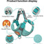Booteely Pet Suede Chest Harness Vest Dog Cat Strap Reflective Leash Retractable For Small Light And Convenientn