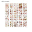 JIANQI 20 pcs PET Die cut Stickers book Plant Flower Label Decorative handmade Scrapbooking Material Diary Album Craft Supplies