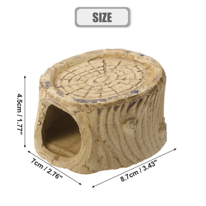 UXCELL Fish Tank Hideaway Rock Cave Ceramic Aquarium Decoration Fish Shrimps Shelter Pet Pottery House Canister Accessories