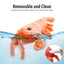 Dog Plush Chew Toy USB-Charged Pet ChewingToy Floppy Lobster Dog Toy Washable Cute Cat Toys For Puppy Dog Cats For Home Outdoor