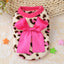 Winter Warm Puppy Pet Dog Cat Coat Fleece Dog Clothes with Bow Tie Jackets Pet Hoodies Chihuahua Pug Bulldog Clothing
