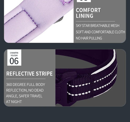 Reflective AirTag Dog Collar, Heavy Duty Dog Collar with Adjustable AirTag Holder Case Accessories for Small Medium Large Dogs