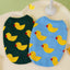 Cartoon Ducks Wool Sweaters for Small Medium Dogs Winter Warm Cat Clothing French Bulldog New Year Christmas Pet Cat Overalls
