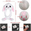 Pokemon Cartoon Glowing Hat Cute Pikachu Children Plush Bunny Hat Cute Pet Bunny Ears Will Move Headband Girl New Year Gift New