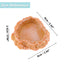 UXCELL Aquatic Reptile Pet Feeder Food Dish Lizard Turtle Resin Food Bowl Tortoise Scorpion Crabs Food Water Pots Tank Decor