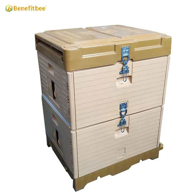 Benefitbee Polystyrene plastic bee hive box 2 layers multifunctional beehive for beekeeping