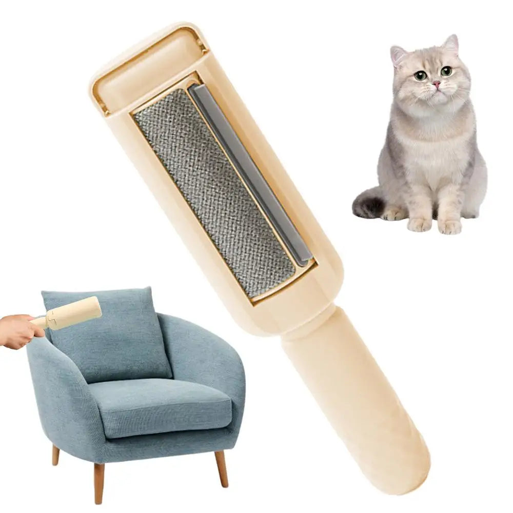 Cat Rollers for Pet Hair Cat Hair Roller with Non-slip Handle Pet Hair Removal Tool Portable Lint Rollers for Couch Car Seat
