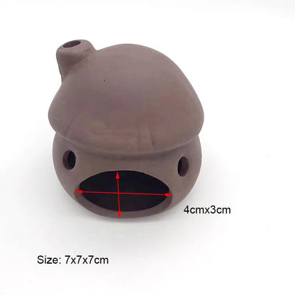 Ceramic House Fish Tank Aquarium Decoration Fish Shrimps Shelter House Pottery Scorpion House Canister Simulation Stone Ornament