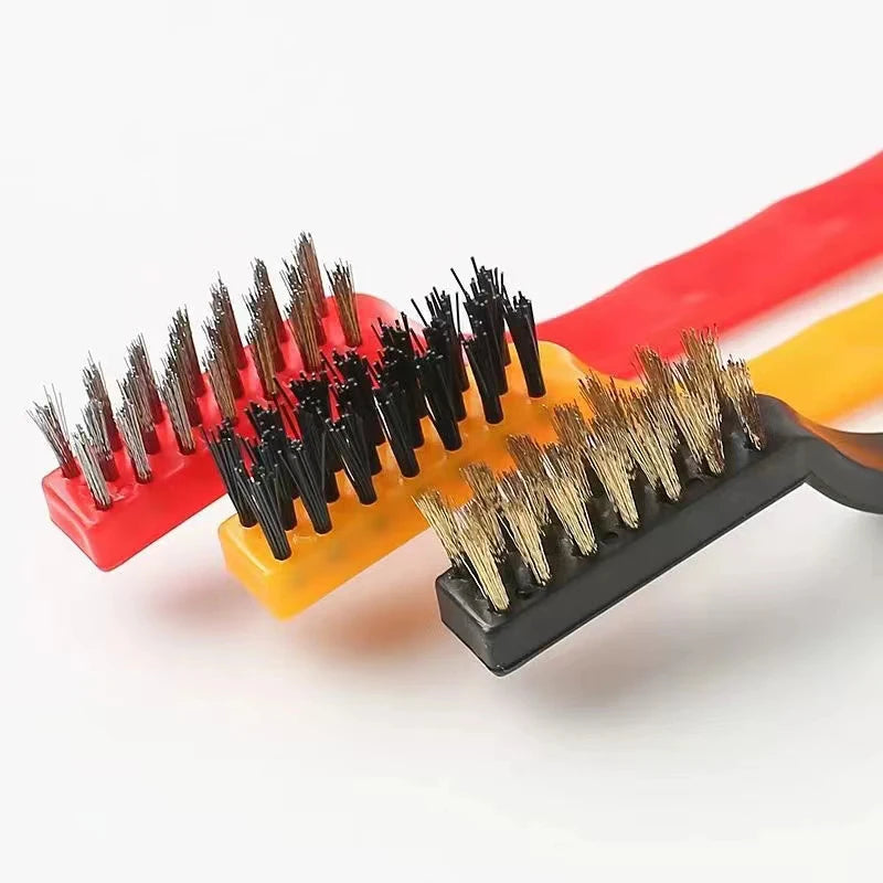 15cm Steel Wire Brush Aquarium Algae Cleaning Brush Nylon Brush Aquarium Cleaner Fish Tank Stain Cleaning Tools Accessories 3pcs