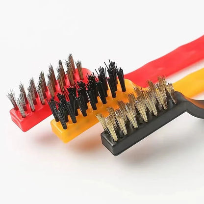 15cm Steel Wire Brush Aquarium Algae Cleaning Brush Nylon Brush Aquarium Cleaner Fish Tank Stain Cleaning Tools Accessories 3pcs