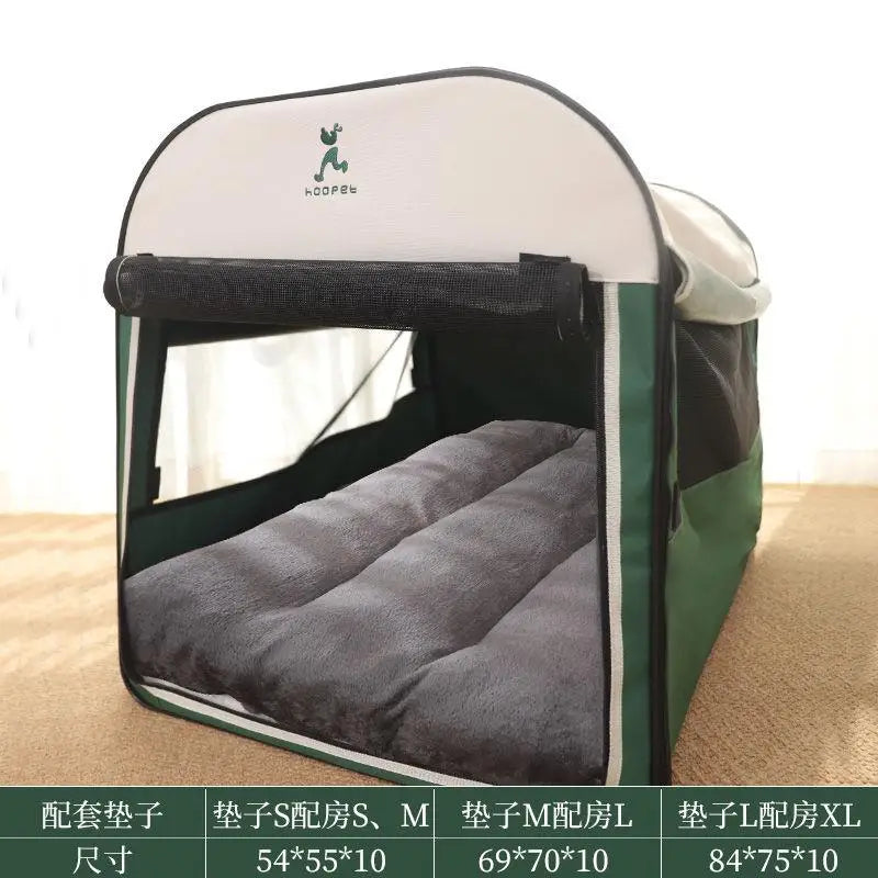 Kennel winter warm winter dog house closed dog house indoor foldable pet car tent dog cage