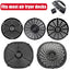 Air Fryer Rubber Bumpers Black Air Fryer Scratch Protection Air Kitchen Tray Fryer Replace Parts Accessories Cover Rubber W1T4