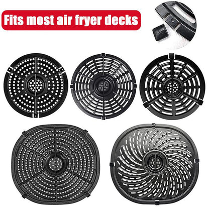 Air Fryer Rubber Bumpers Black Air Fryer Scratch Protection Air Kitchen Tray Fryer Replace Parts Accessories Cover Rubber W1T4