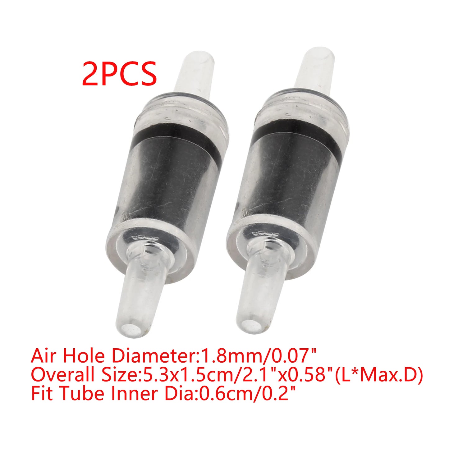 UXCELL Aquarium Air Pump Non-Return Check Valve CO2 Fish Tank One Way Oxygen Pump Hose Tracheal Check Valve Pipe Accessories