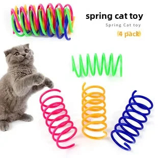 Cross-border new pet cat toy set colorfulfulful feather fishing rod caterpillar bell replaceable head funny cat stick