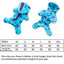 1PC Pet Clothing Dog Cat Autumn and Winter Thickened Warm Blue Dinosaur Hooded Coat For Small Medium Dogs
