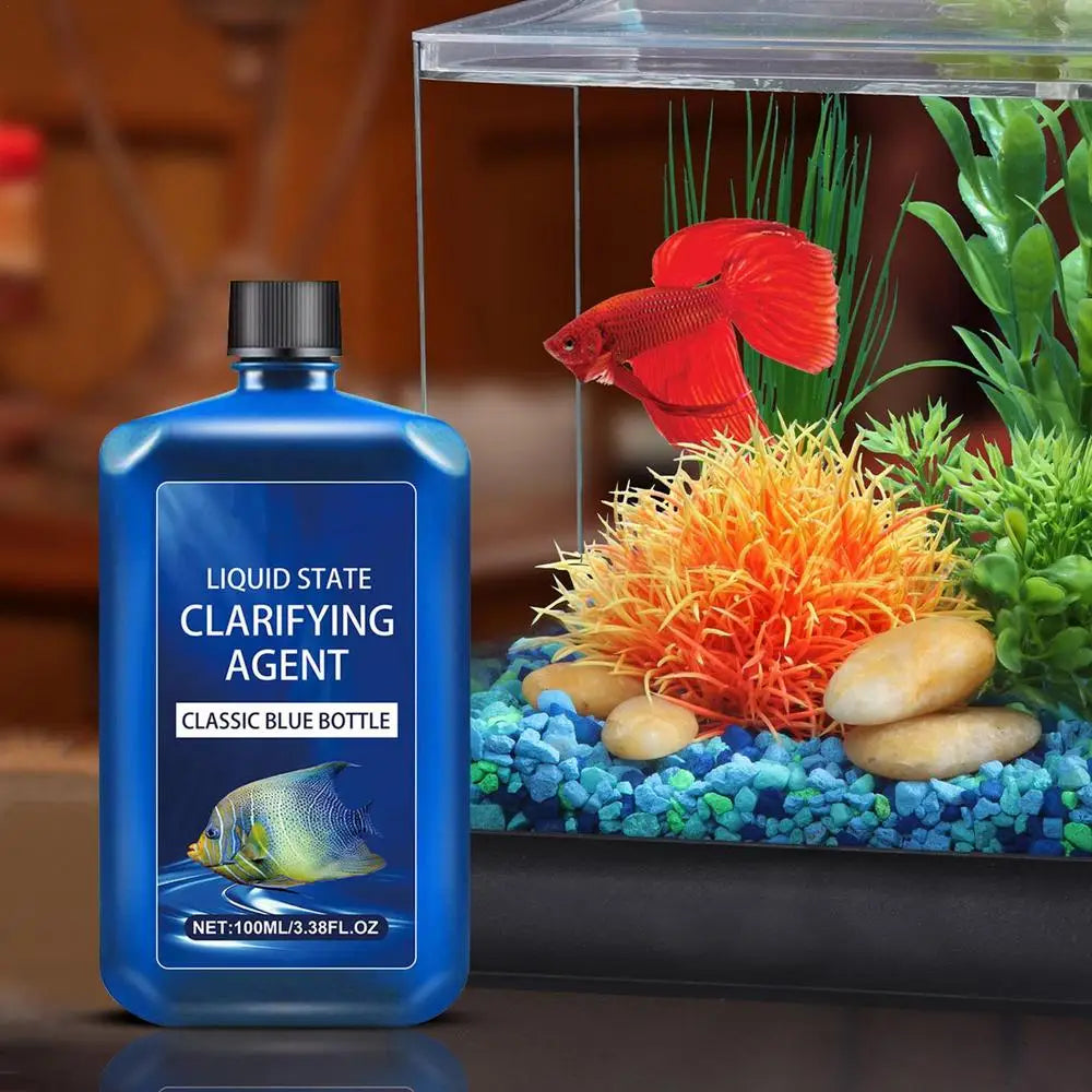 Aquarium Gravel Cleaner Aquarium Cleaning Solution 100 Ml Safe Cleaning Solution Water Clarifier For Aquarium