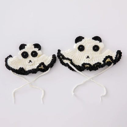 Luxury Design Pet Hat for Small Dogs Knitting Animal Shaped Cosplay Puppy Head Wear Caps New Year Warm Lace Up Cat Accessories