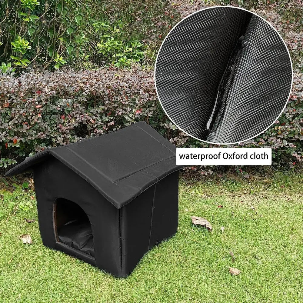 Winter Warm Waterproof Outdoor Pet House Cat Nest Thickened Cat Nest Tent Portable Travel Nest For Kitten Puppy Pets Supplies