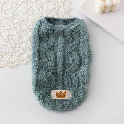 Sweater for Cat Warm Puppy Hoodie Cute Dog Sweaters for Small Dogs Chihuahua Knit Sleeves Puppy Winter Fleece Harness Clothes