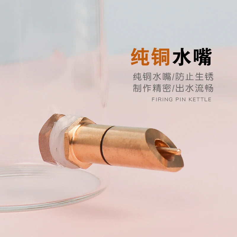 Glass Fine Needle Striker Water Bottle Anti-bite Chinchilla SquirrelTwig Rat Hedgehog Glider Hamster Water Feeder Dispenser
