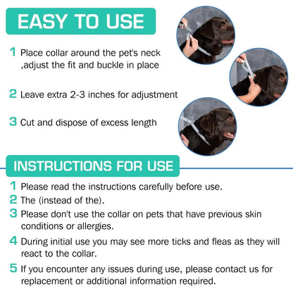 38/70CM Pet Anti Flea Ticks Antiparasitic Dog Cats Collar Protection Retractable Comfortable Breakaway Collars Kittens Large Dog