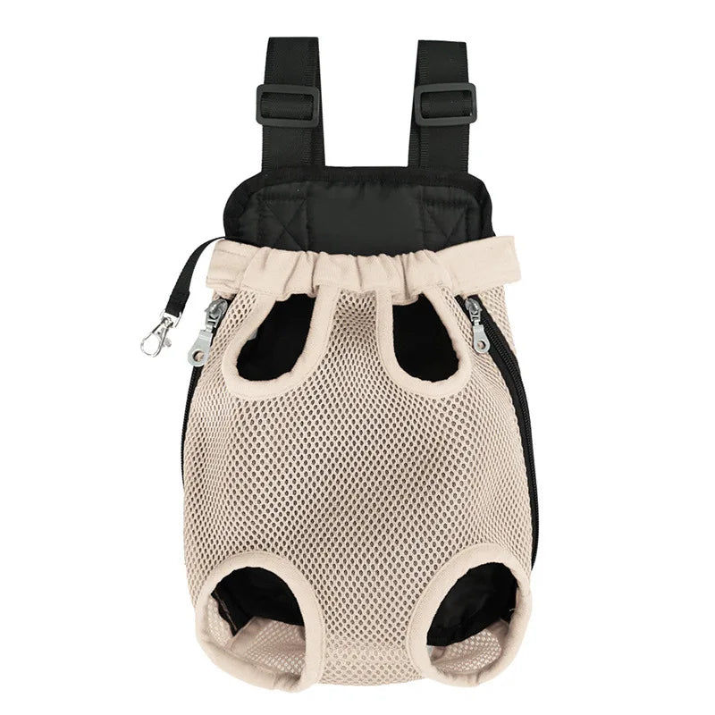 Pet Double Shoulder Portable Dog Backpack Mesh Breathable Carriers Dog Bag for Small Dogs Cat Puppy Outdoor Travel Pet Supplies