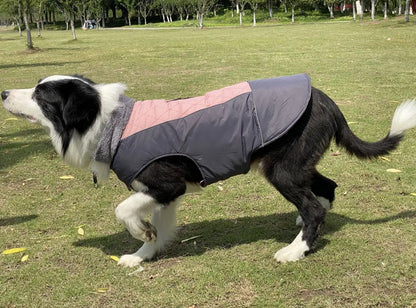 Warm Fleece Collar Dog Coat Jacket Double-Sided Winter Dog Coat Waterproof Puppy Clothing For Small Medium & Large Dogs Supplies