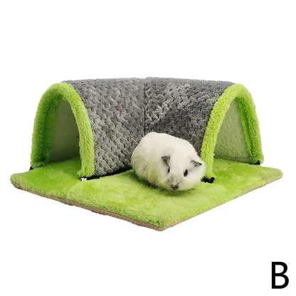 Squirrel Hamster Rabbit Chinchilla Play Blanket 90 Degree Right Angle Channel Thickened Sponge Hair Small Animal New Home