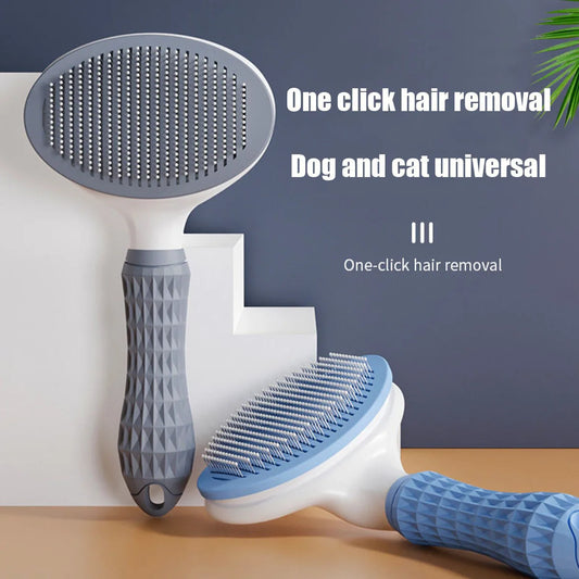 Pet Dog Brush Cat Comb Self cleaning Pet Hair Remover Brush For Dogs CatsGrooming Tools Pets Dematting Comb Dogs Accessories
