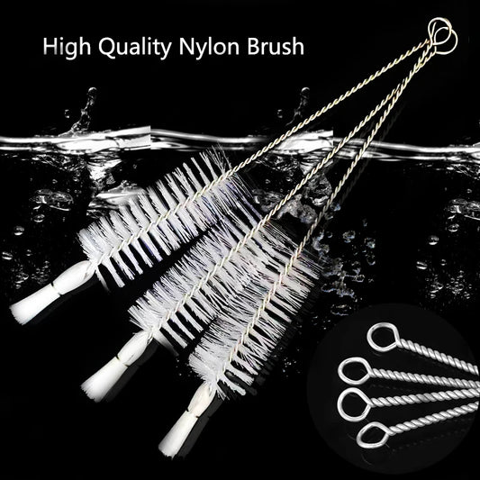 Nylon Aquarium BrushTube Pipe Filter Cleaning Brushes Stainless Steel Water Filter Hose Flexible Aquarium Cleaner Accessories