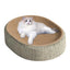 Cat Scratcher Cat Scratch Bed Sturdy Scratcher Pad Oval Cat Scratch Pad Bowl Nest Multifunctional Pet Sleeping Mat for Indoor