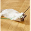 Simulation Feather Interactive Cat Toy Satin Ribbon Bell Cat Stick Toys Kitten Playing Teaser Wand Toy Cat Supplies Accessories