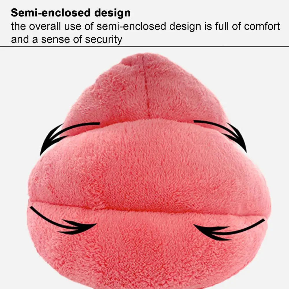 Hooded Cat Bed Cave Soothing Triangular Plush Cave Bed Cat Tent Semi-Open Winter Pet Supplies Creative Non-Slip Bottom For Pets