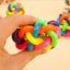 1pc Colorful Rainbow Pet Bell Ball  Dog Toys Pet  Dog Cat Toy Dogs Ball Bell Chewing Toys Playing Teeth Training Pet Products
