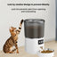 Automatic Pet Feeder 4L Capacity Smart Timer Tuya Control Food Dispenser with Stainless Steel Bowl Dogs Cats Feeding Supplies