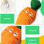 Puppy Dog Plush Squeaky Toy for Small Medium Dogs Cute Bone Carrot Toy for Aggressive Chewers Pet Cat Products Puppy Accessories